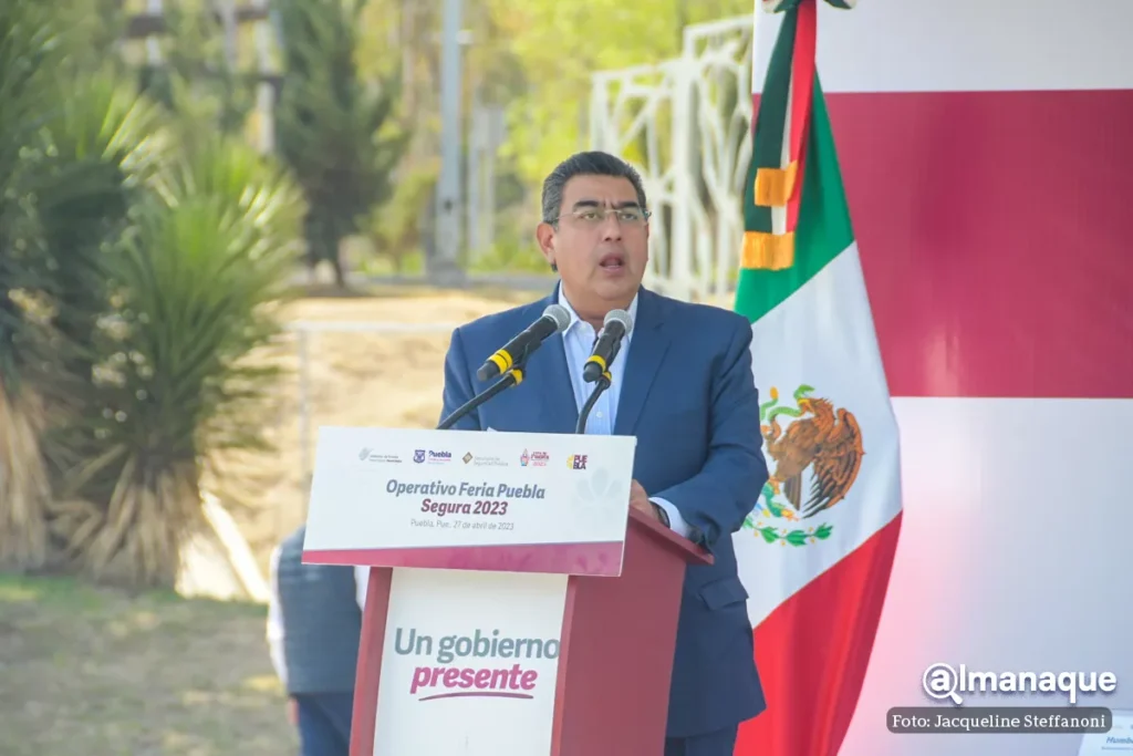 Operativo Feria Puebla Segura 2023 Gobernador de Puebla Sergio Salomon Alcalde de Puebla Eduardo Rivera 10