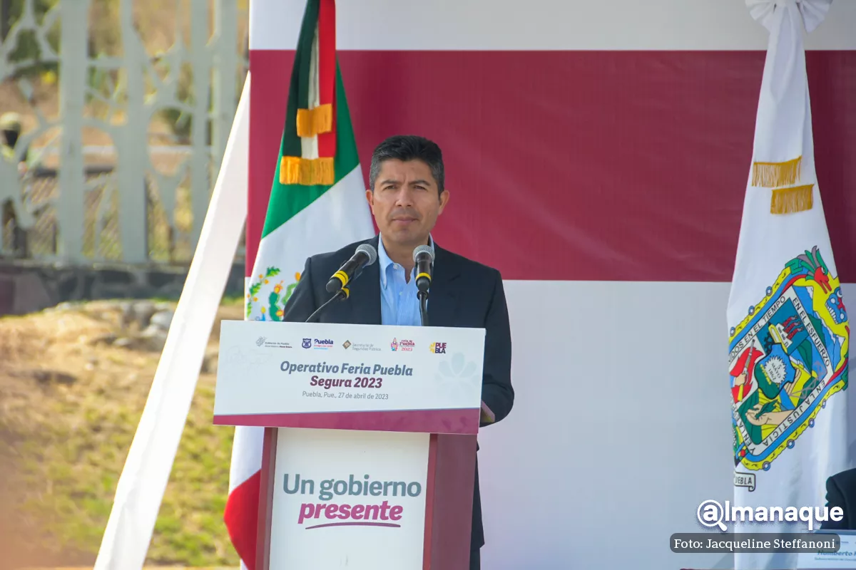 Operativo Feria Puebla Segura 2023 Gobernador de Puebla Sergio Salomon Alcalde de Puebla Eduardo Rivera 6