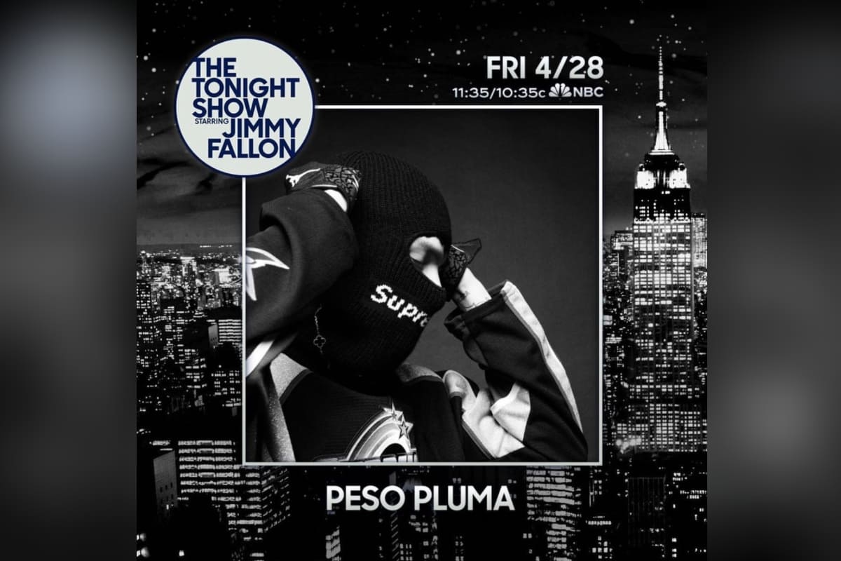 Peso Pluma será invitado al Tonight Show de Jimmy Fallon el 28 de abril 3 Peso Pluma en el Tonight Show
