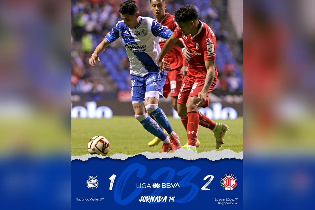 Se le apareció el diablo: Puebla pierde 1-2 ante Toluca en casa 3 Puebla perdió contra Toluca