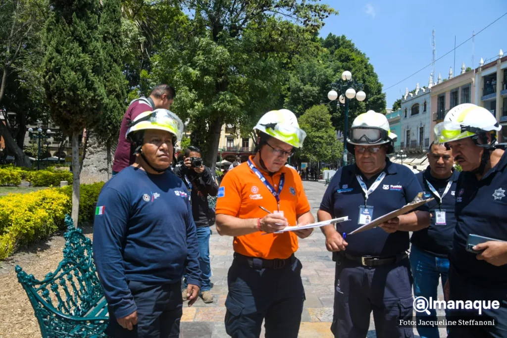 Simulacro sismo 19 de abril Puebla 10