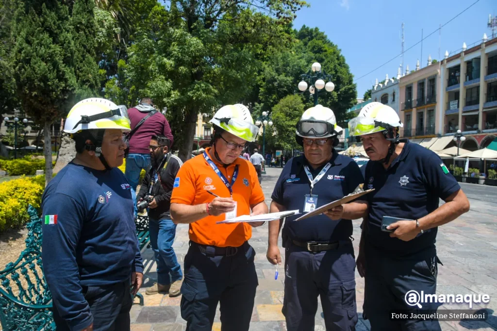 Simulacro sismo 19 de abril Puebla 11
