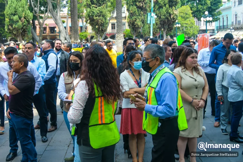 Simulacro sismo 19 de abril Puebla 3