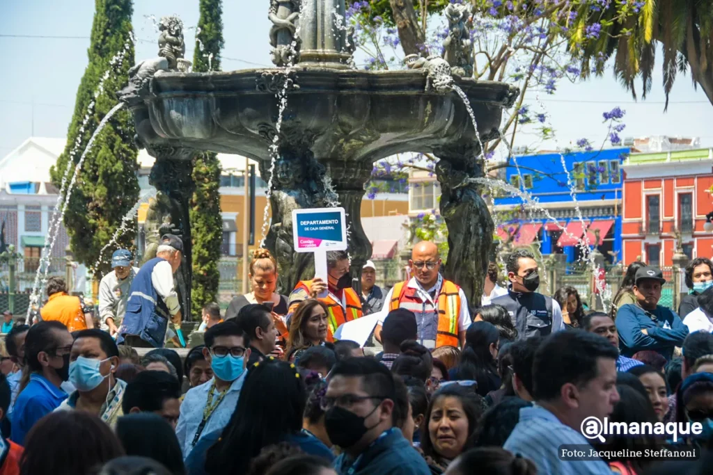 Simulacro sismo 19 de abril Puebla 5