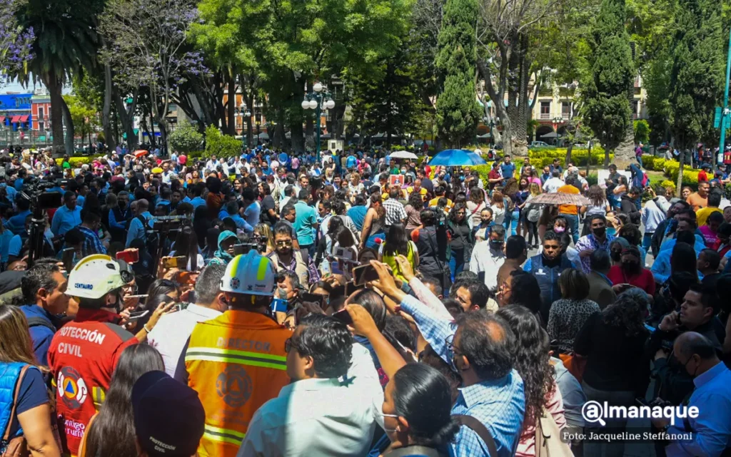 Simulacro sismo 19 de abril Puebla 7
