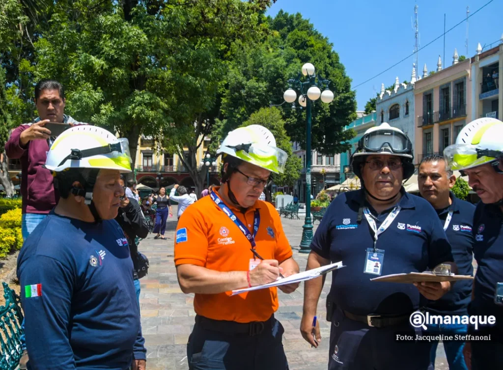 Simulacro sismo 19 de abril Puebla 9