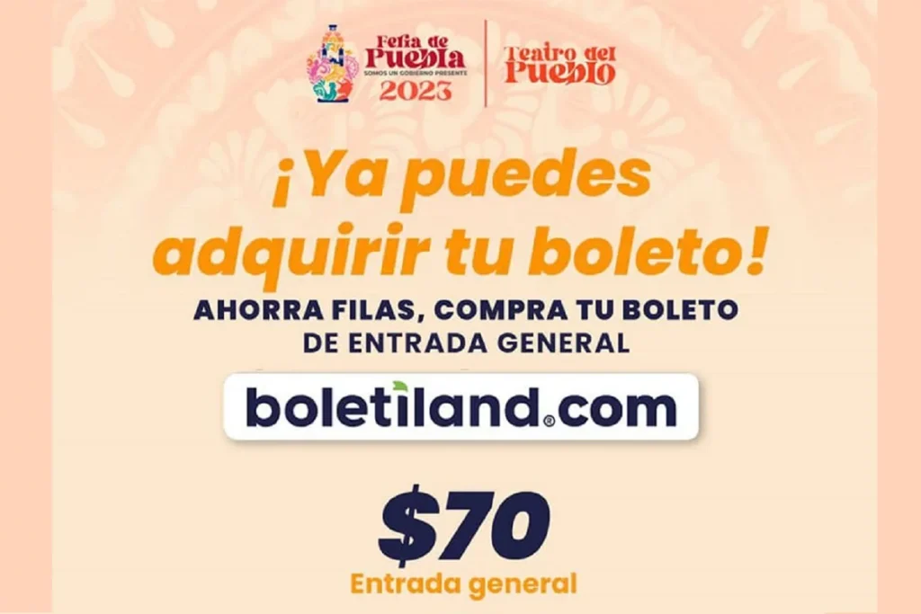 acceso general en linea feria de puebla 2023