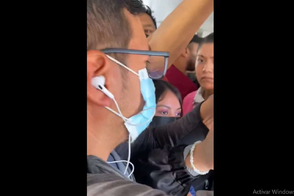 Poblana graba a sujeto que la tocó a bordo de unidad de la Línea 1 de RUTA 3 acoso en RUTA Puebla