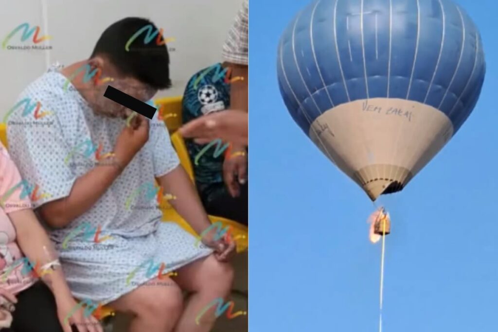 Detienen a piloto de globo aerostático que se incendió