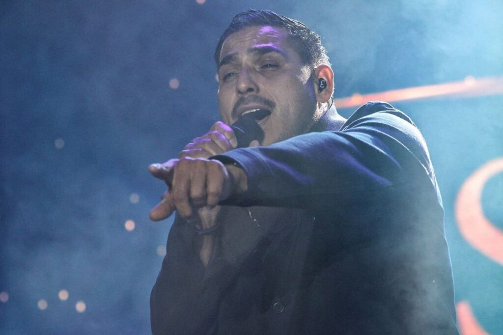 espinoza paz en la feria de Puebla