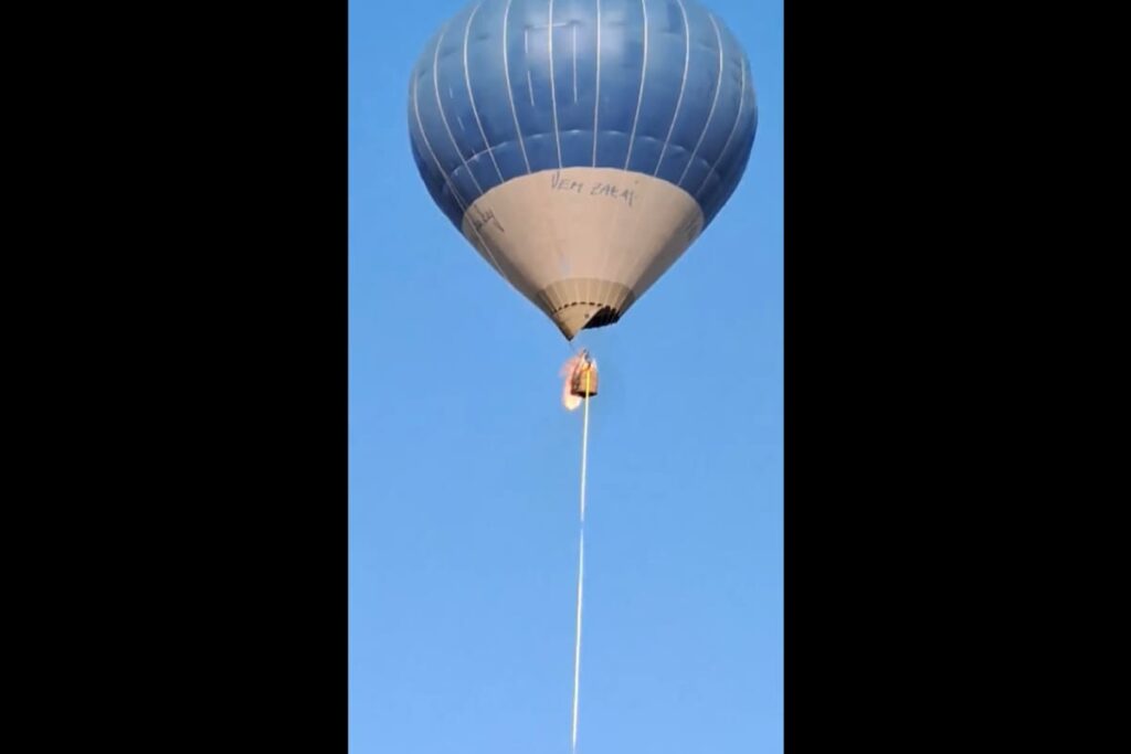 Incendio globo aerostático Teotihuacan