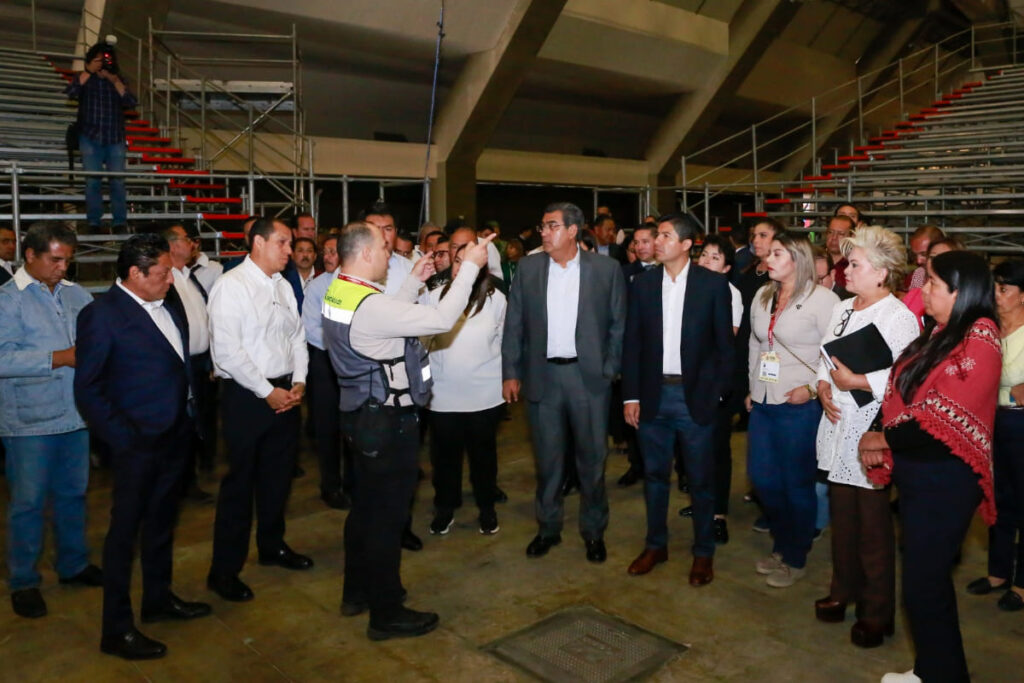 instalacion modulos feria de Puebla 1