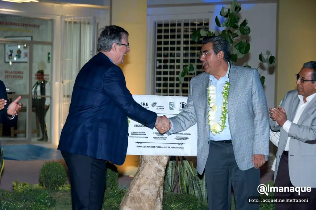 marcelo ebrard sergio salomon gobernador de puebla nueva oficina de enlace municipal Relaciones Exteriores 3