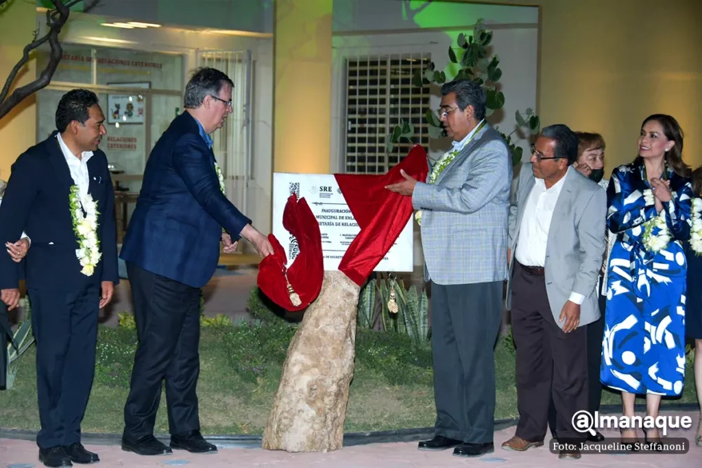 marcelo ebrard sergio salomon gobernador de puebla nueva oficina de enlace municipal Relaciones Exteriores 5