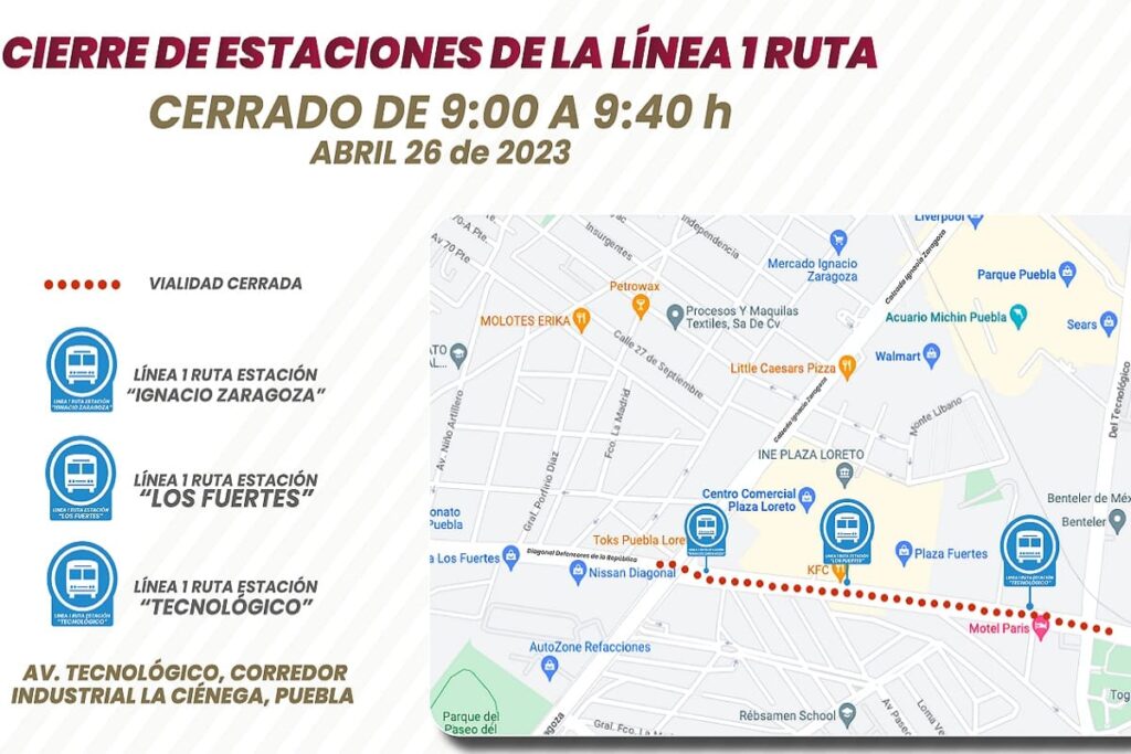 Línea 1 de RUTA modificará su recorrido