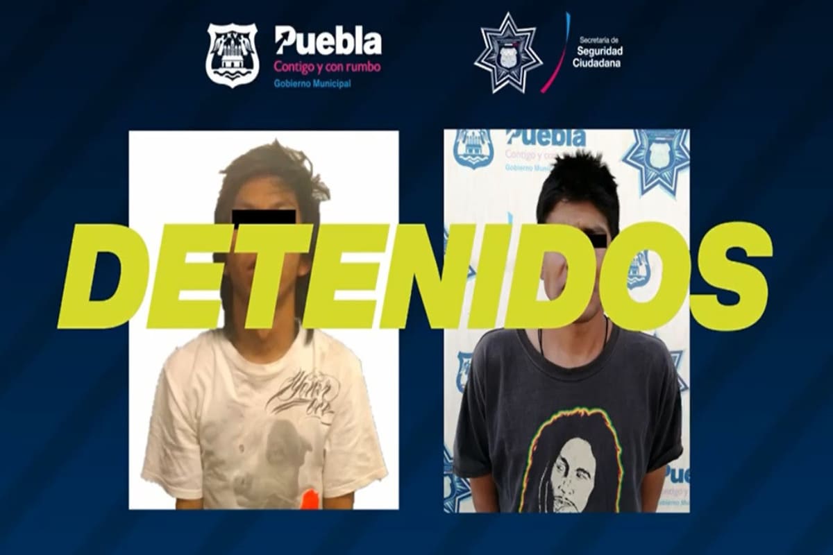 Policía Municipal de Puebla detiene a multiasaltantes de tiendas OXXO 1 multiasaltantes 1