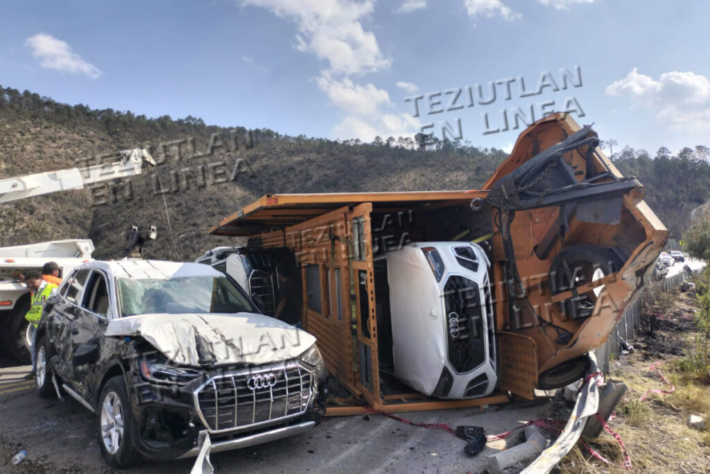 Nodriza vuelca en la Amozoc-Perote