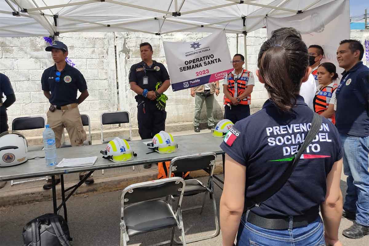 Se mantiene saldo blanco en Puebla Capital con operativo "Semana Santa" 2 operativo semana santa