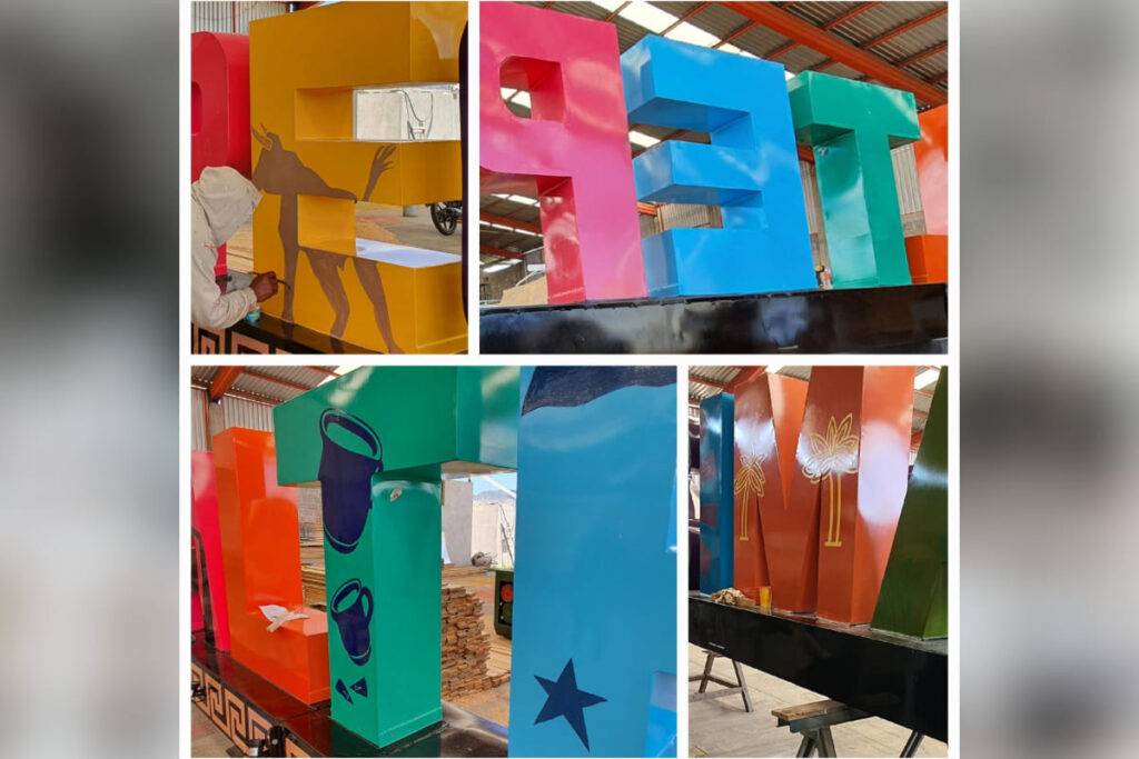 pintura letras monumentales