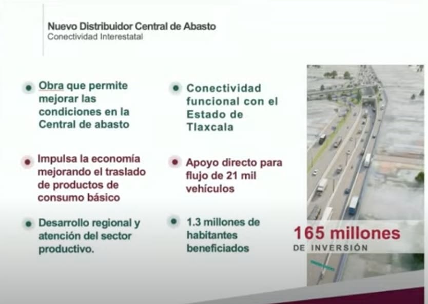 Distribuidor vial central de abasto 1