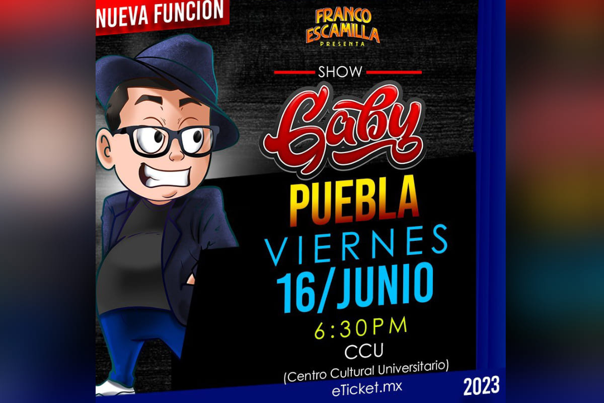 Franco Escamilla abrirá segunda función de su show en Puebla 3 Segunda función Franco Escamilla Puebla