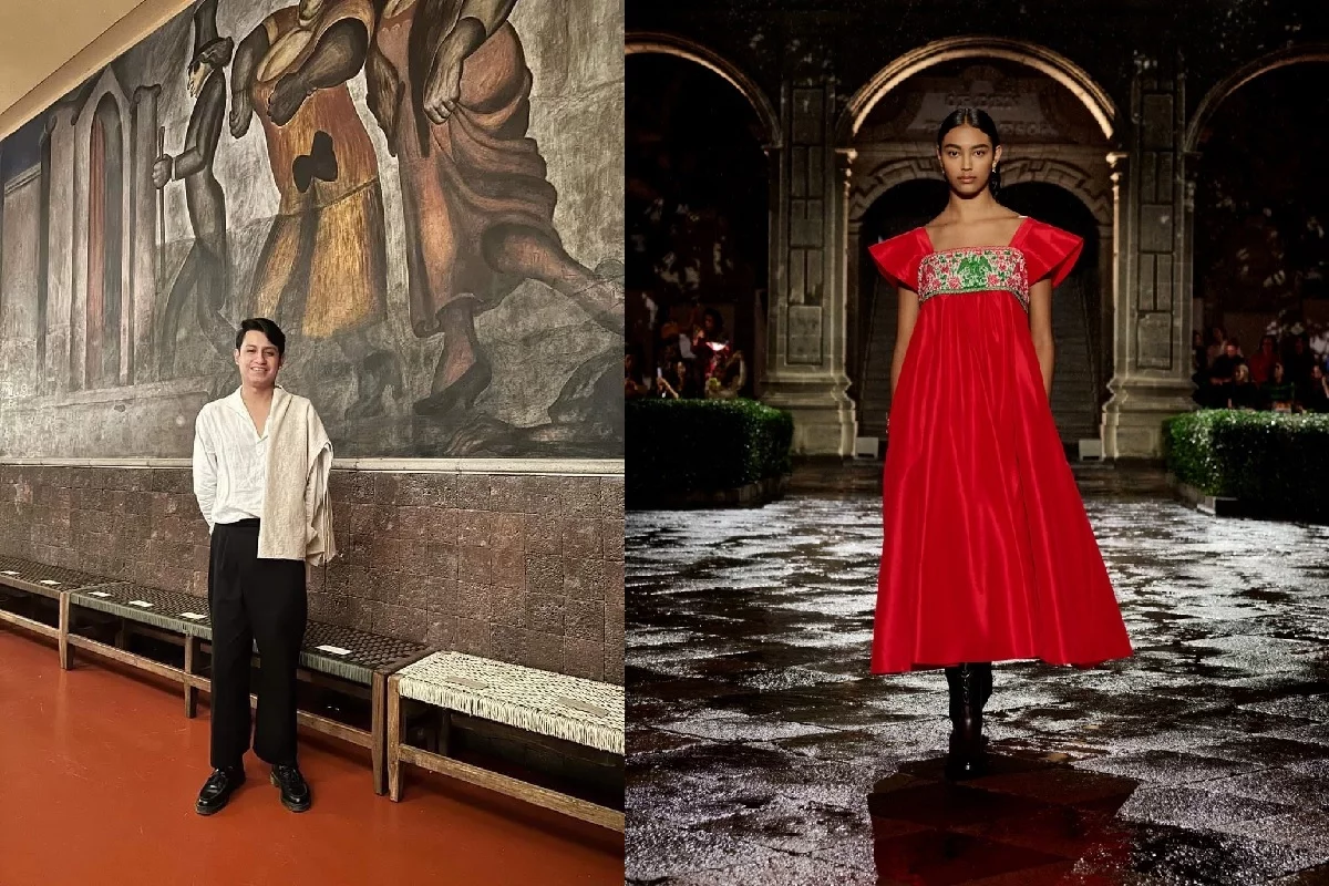 VIDEO: Hilán Cruz, el poblano que llevó el arte textil huauchinanguense a las pasarelas de Dior 5 Hilan Cruz colabora con Dior