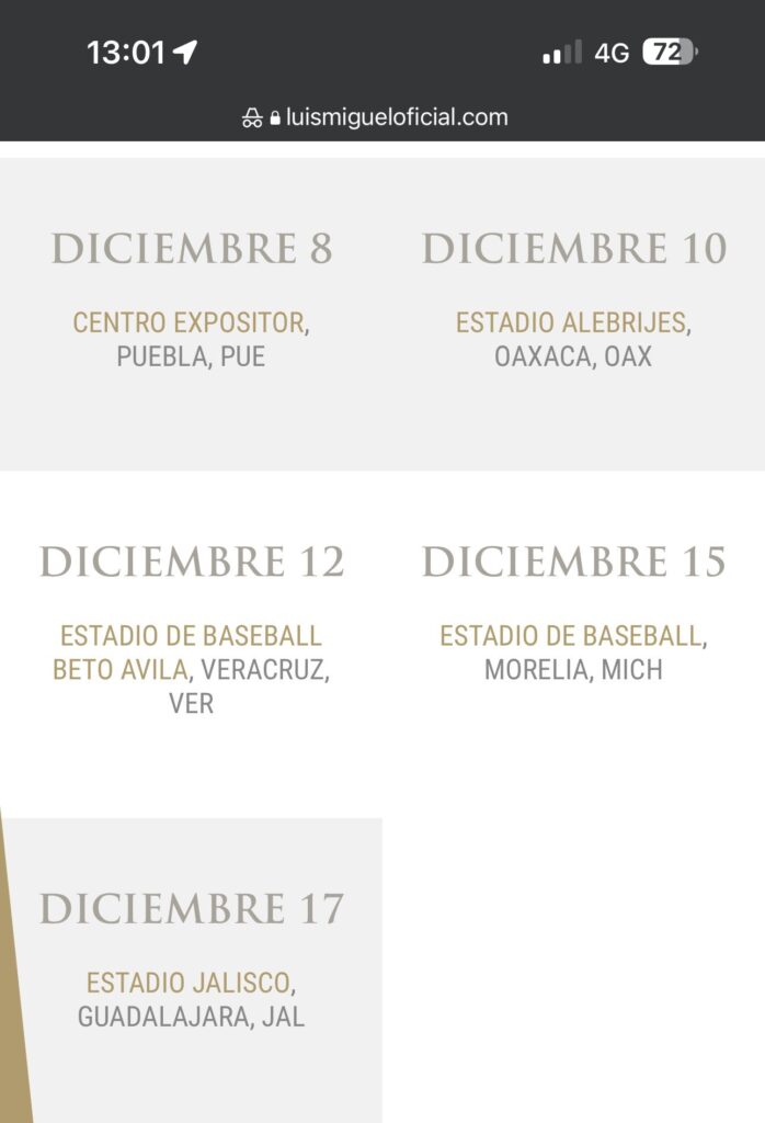 Luis Miguel en Puebla