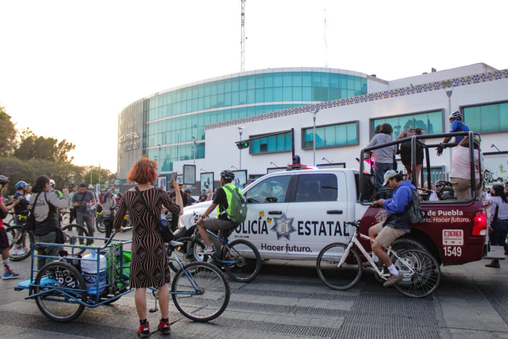 Protesta ciclista termina en la FGE