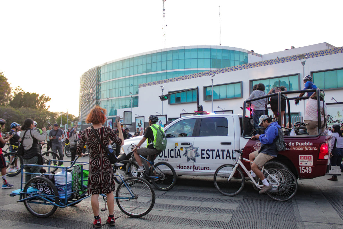 Protesta ciclista termina en la FGE