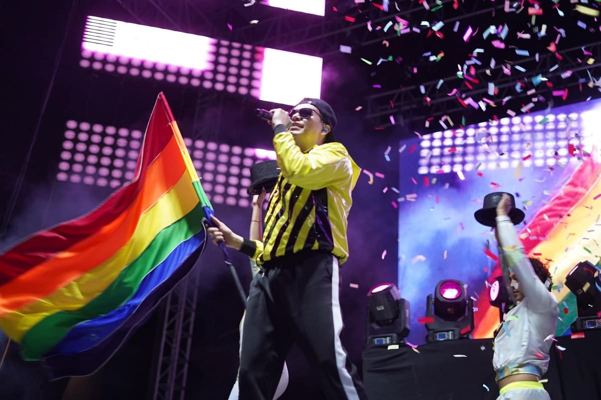 El rey de la electrocumbia: Raymix en la marcha del orgullo LGBT Puebla 2023 5 Raymix en la marcha del orgullo lgbt puebla 2023