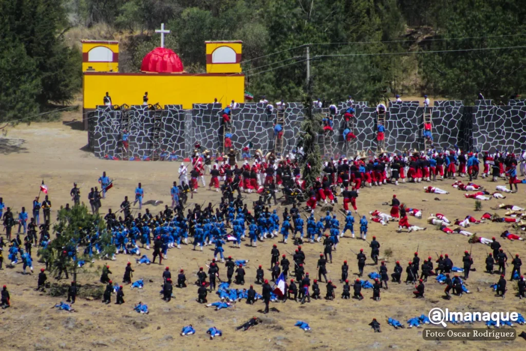 Representacion de la Batalla de Puebla 10