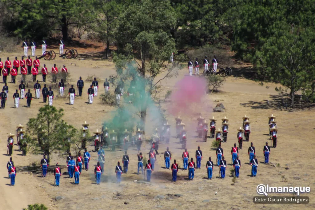Representacion de la Batalla de Puebla 5