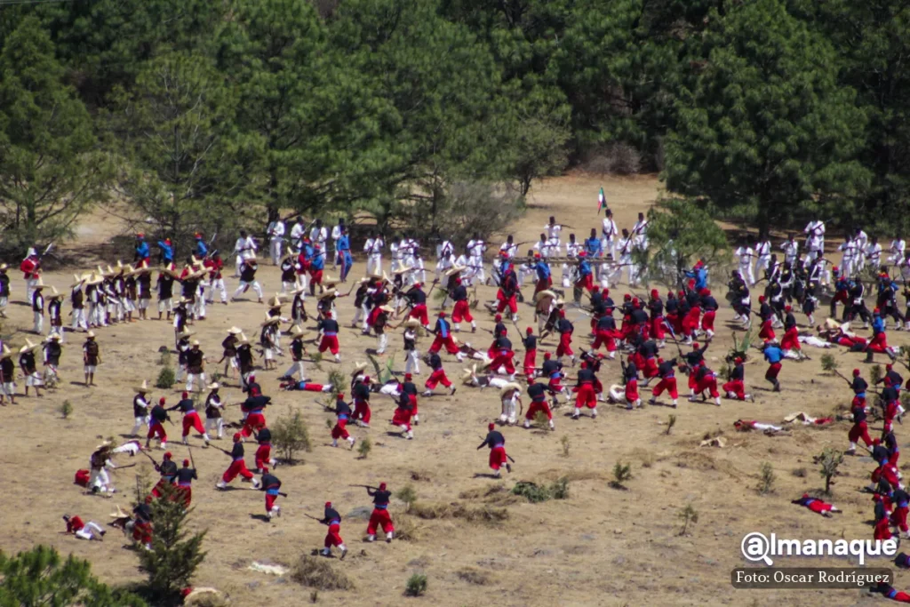 Representacion de la Batalla de Puebla 9