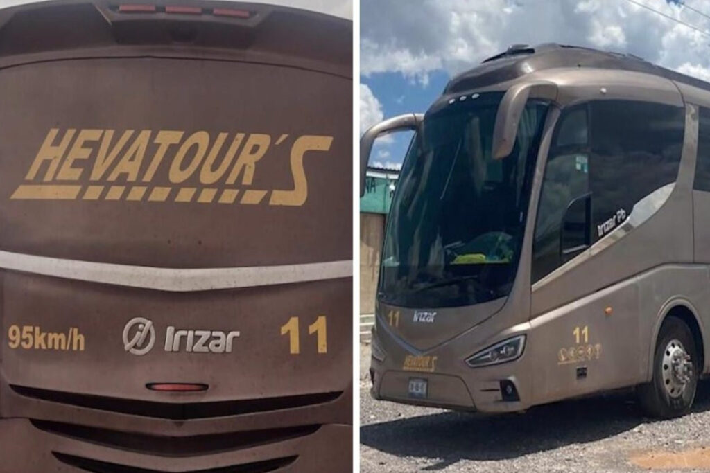 aparecen conductores de autobus de migrantes