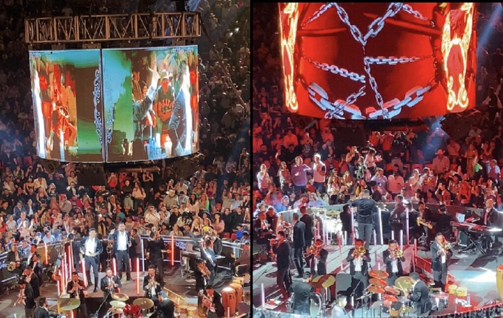 banda ms en el palenque de la feria de Puebla