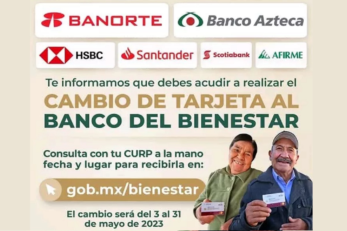 Así puedes cambiar tu tarjeta Banorte, Banco Azteca, HSBC, Santander y Afime al Banco del Bienestar en Puebla 4 cambia tu tarjeta del bienestar en puebla 1