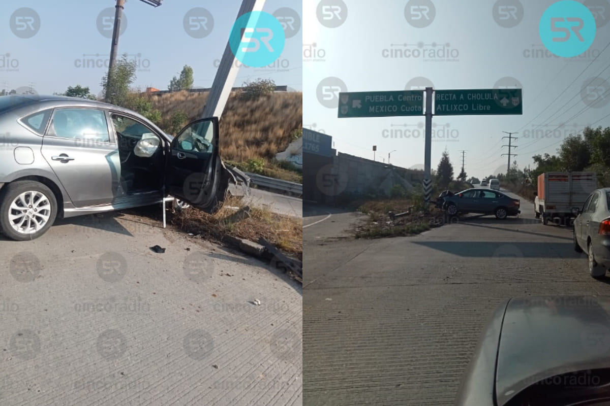 Conductor abandona su auto tras chocar en Forjadores 3 Abandonan auto chocado en forjadores