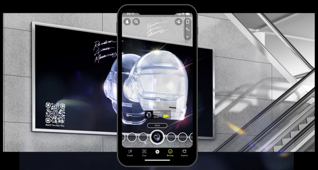 daft punk experiencias realidad aumentada cdmx snapchat