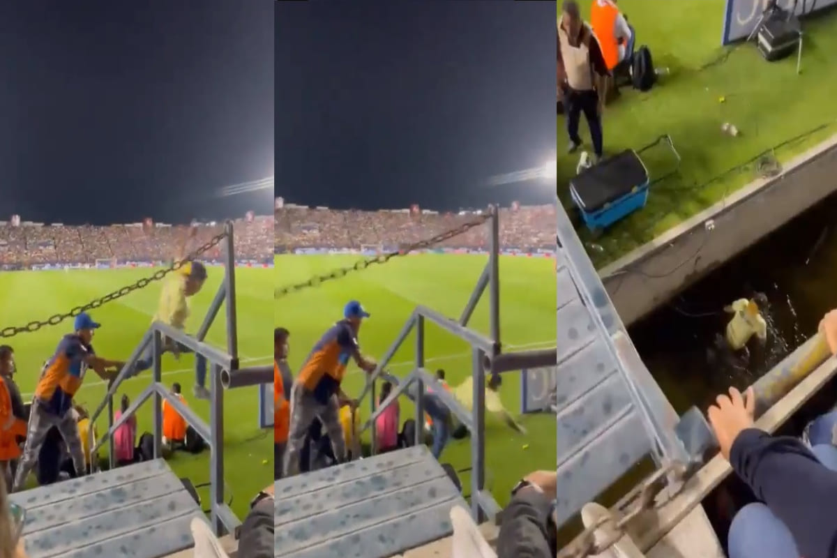 Fan del América cae de la grada