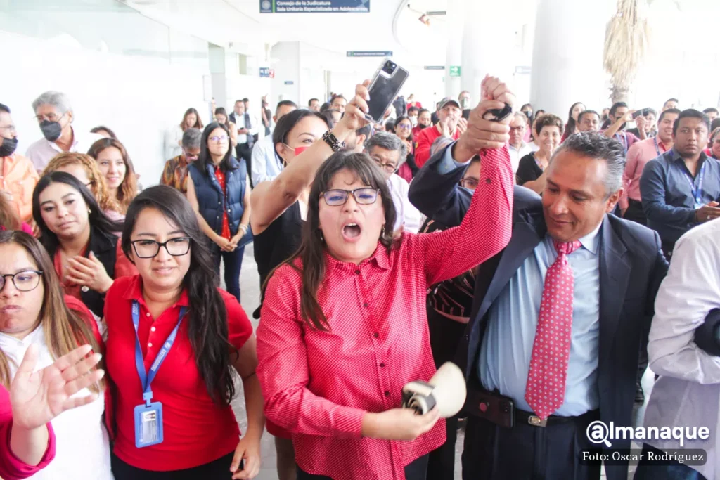manifestacion Poder Judicial del Estado de Puebla 6