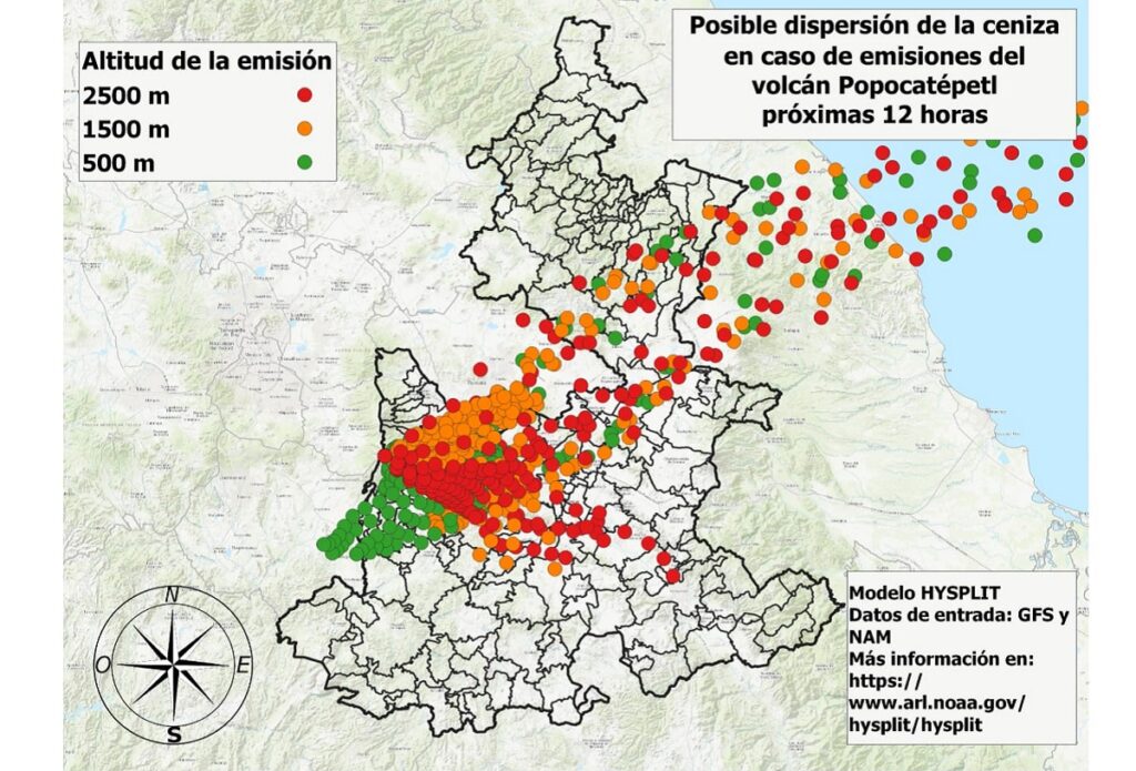 municipios puebla ceniza volcanica 21 de mayo