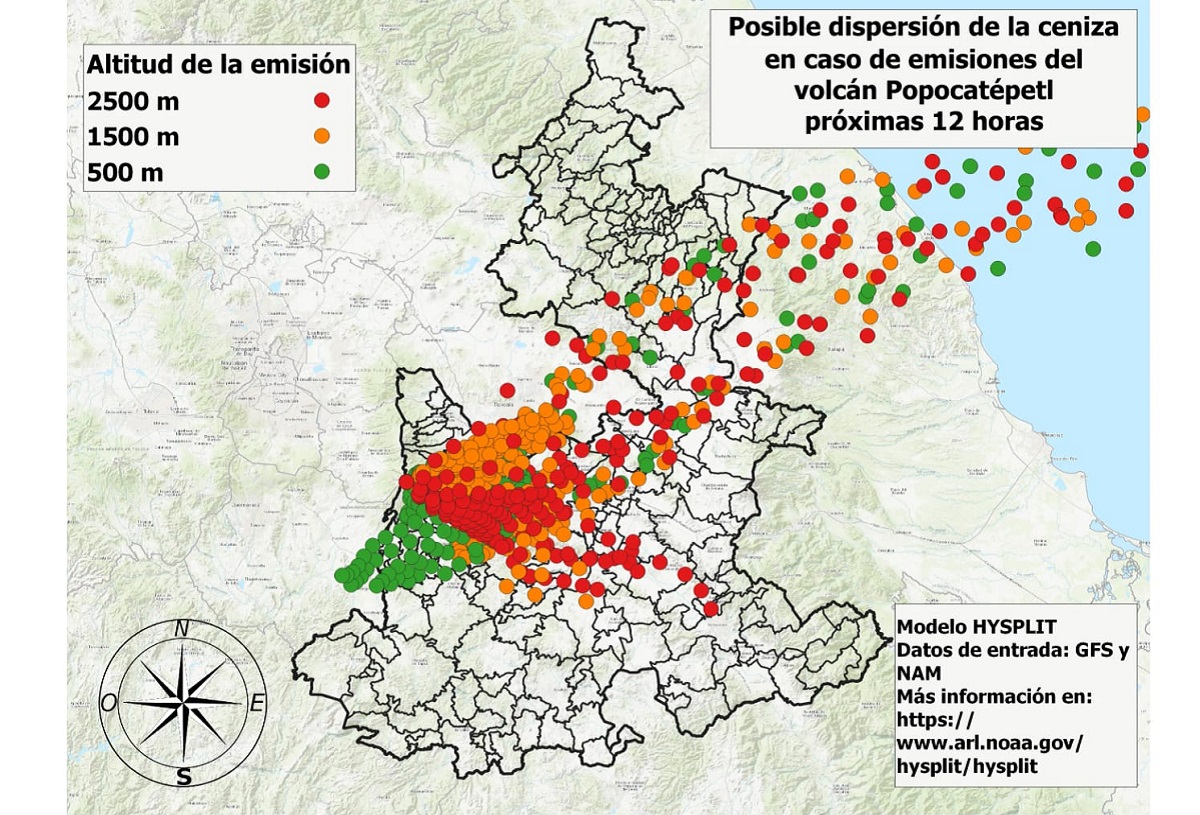 Ceniza del Popocatépetl llega hasta Zacatlán: Esta es la lista de municipios afectados 3 municipios puebla ceniza volcanica 21 de mayo