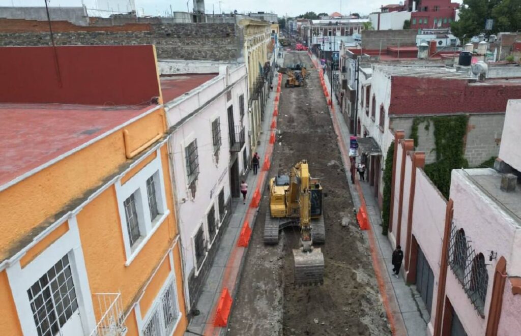 obras centro de Puebla 1