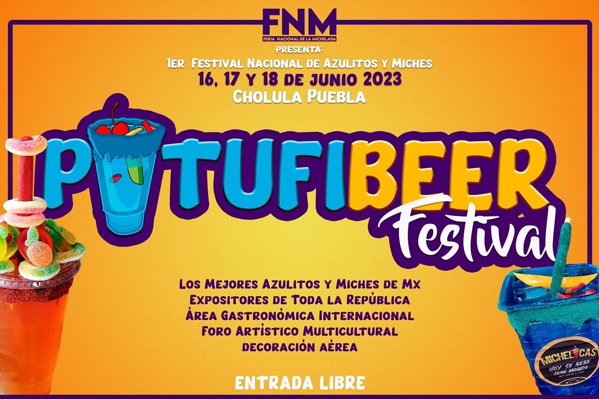Cholula celebrará su primer Festival Nacional de Azulitos y Miches “Pitufebeer festival” en junio 3 pitufibeer festival cholula
