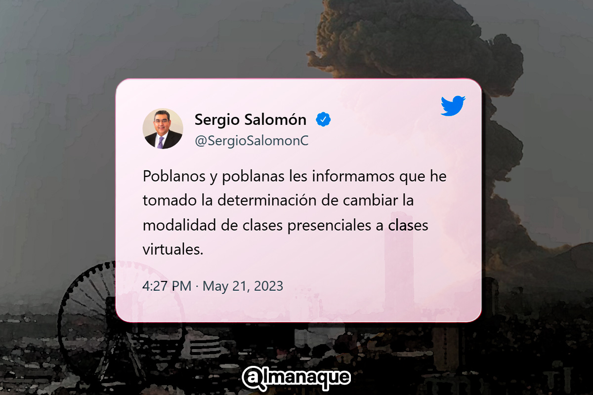 Anuncia gobernador clases virtuales en la ciudad de Puebla y 39 municipios por actividad volcánica 3 portada clases