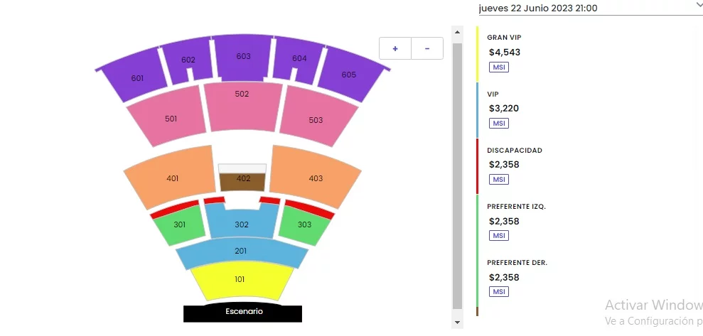 Hasta 4 mil 543 pesos costarán los boletos para ver a Gloria Trevi en Puebla 7 precios gloria trevi en puebla
