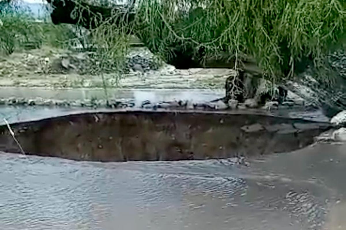 VIDEO: Intensas lluvias provocan socavón en Tehuacán 3 socavon en tehuacan