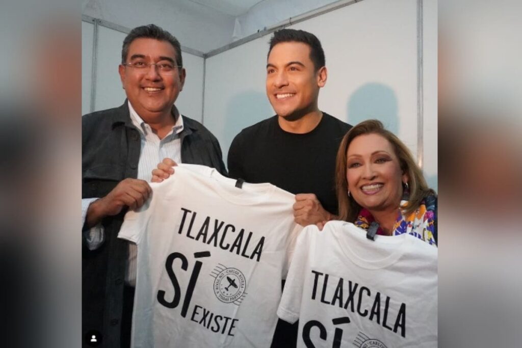 Carlos Rivera usa playera de tlaxcala sí existe