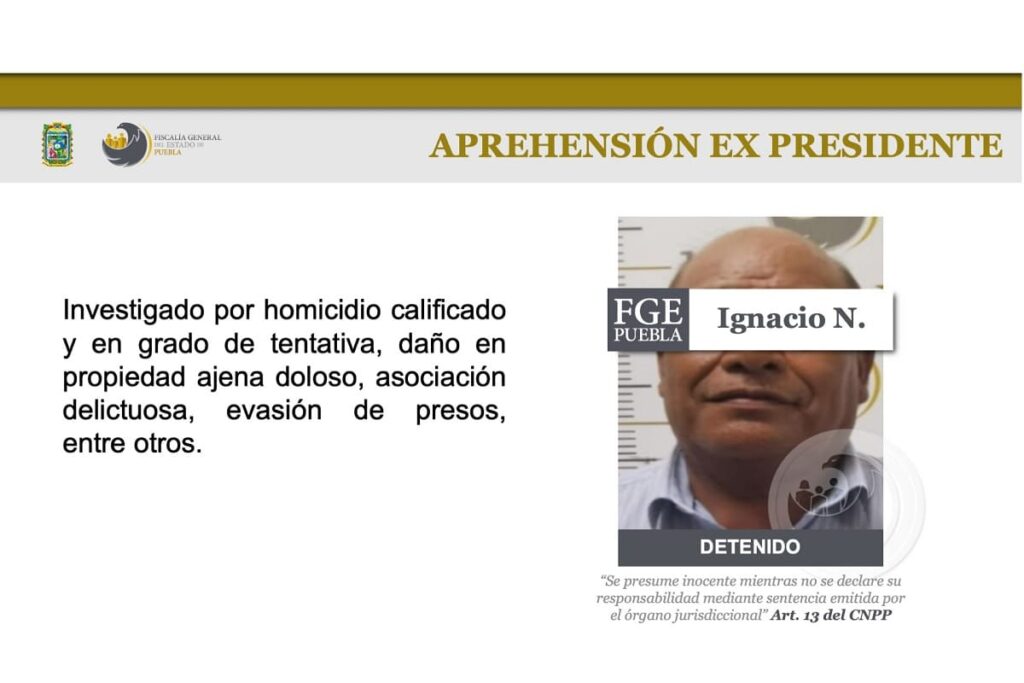 vinculan por homicidio a Ignacio N ex alcalde de Ajalpan