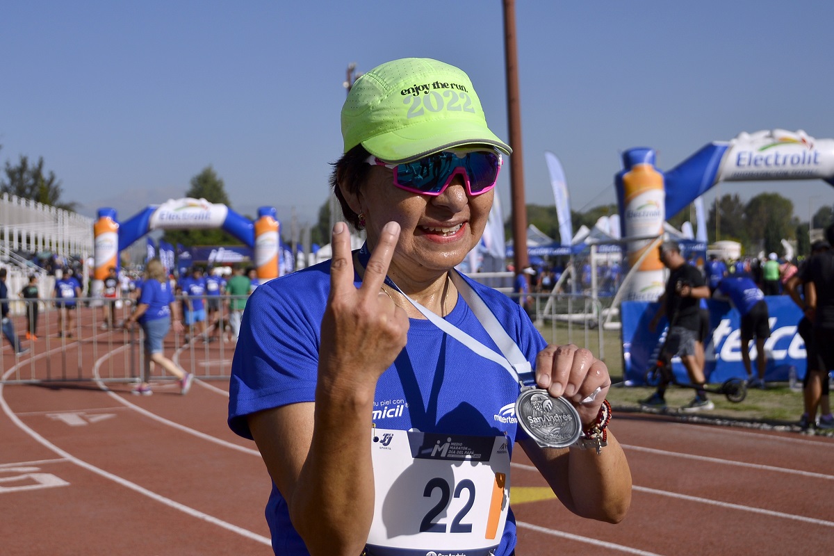 Lilia Cedillo participa en el Medio Maratón del Día del Padre San Andrés Cholula 2023 1 A Carrera 0
